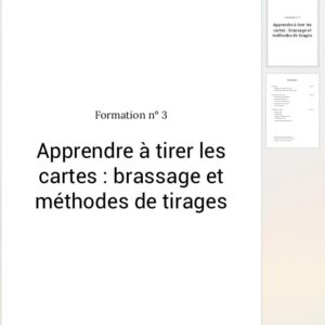 Formation n°3 Apprendre à tirer les cartes : brassage et méthodes de tirages – Image 2