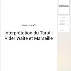 Formation n°4 Interprétation du Tarot : Rider Waite et Marseille – Image 2